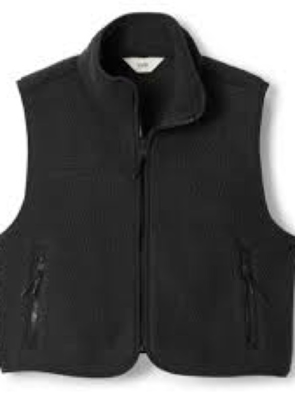Vuori Alpine Women's Black Fleece Zip Vest